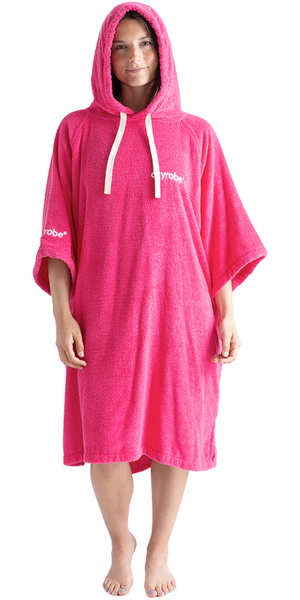2026 Dryrobe Organic Towel Change Robe ORGANICTCRHP - Hot Pink